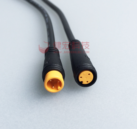 共享單車防水連接線 2-6芯太陽能板gps防水信號(hào)線