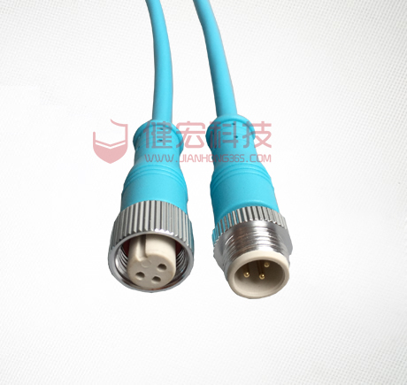 m12新款空調(diào)防水連接器 水族防水插頭線