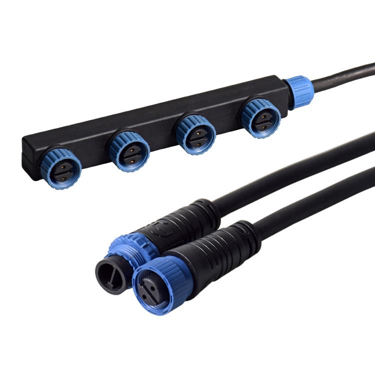 m15 2-8芯 IP65-IP68 F型led防水公母插頭連接器