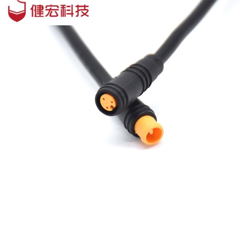 m7 三芯防水連接器線 電動(dòng)自行車公母對(duì)接插頭
